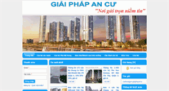 Desktop Screenshot of canhosaigon-giaiphapancu.com